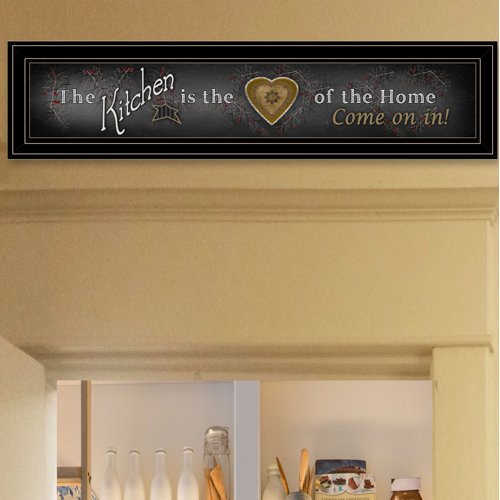 August Grove® Chalkboard Kitchen Framed Wall Art for Living Room, Home